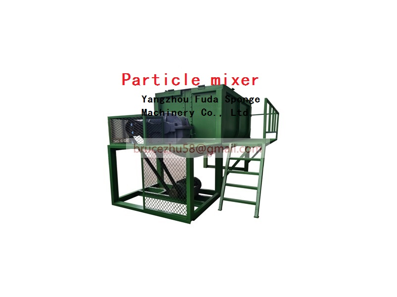 Rubber/cork particle mixer
